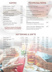 Carte du Cafe & Restaurant im Eickeler Park à Herne