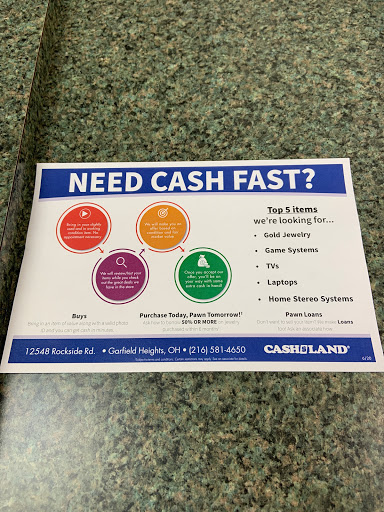 Check Cashing Service «Cashland», reviews and photos, 12548 Rockside Rd, Garfield Heights, OH 44125, USA