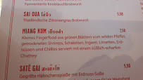 BKK Thai Street Food à Frankfurt menu