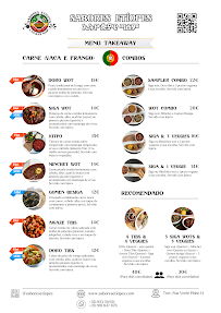 Menu du Sabores Etíopes - Ethiopian Cuisine (Take-away) à Coimbra