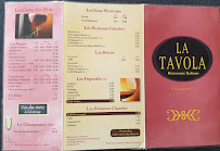La Tavola à Montévrain menu