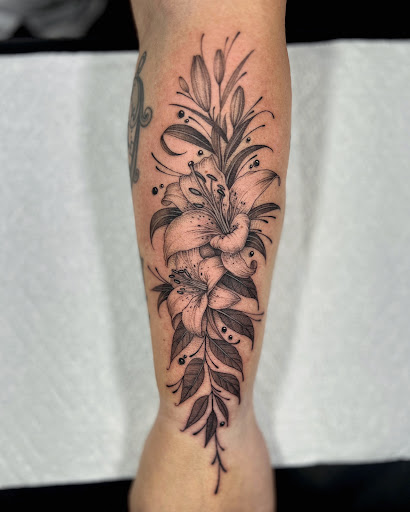 Explore bonnie and clyde tattoo ideas, creative tattoo ideas in Scarborough, available at North Coast Tattoo Company