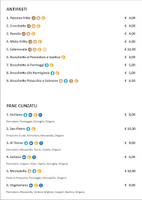 Carte du Lido Pizzeria Tortuga Beach à Letojanni