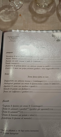 Menu du Il Toscanaccio à Collegno