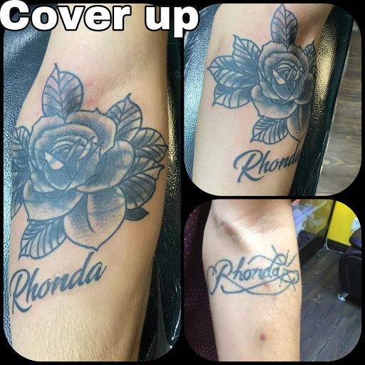 Explore leaf tattoo ideas, creative tattoo ideas in Mckinney, available at Borrowed Time Fine Art Gallery Tattoo Shop