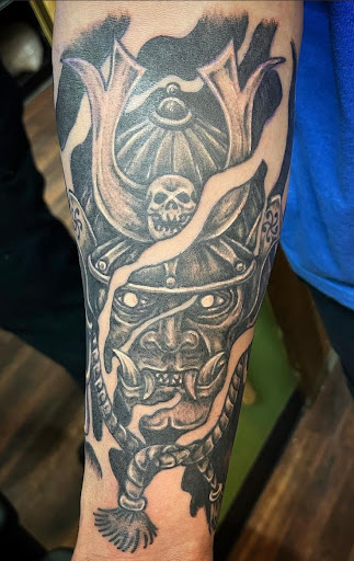 Explore ghostemane tattoo ideas, creative tattoo ideas in Grand Island, available at The Shaded Dahlia Piercing & Tattoo Parlor