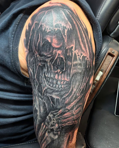 Explore small chest tattoo ideas for guys, creative tattoo ideas in Torrington, available at Head 2 Toe Tattoo