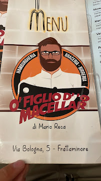 Restaurant de hamburgers O' Figlio D'o' Macellar - Braceria & Vineria à Frattaminore - menu / carte