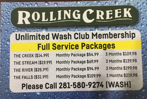Car Wash «Rolling Creek Car Wash», reviews and photos, 16914 Rolling Creek Dr, Houston, TX 77090, USA