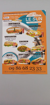 Aliment-réconfort du Restauration rapide Fast food Le SUN • Prenez plaisir à manger ! à Nanteuil-le-Haudouin - n°2