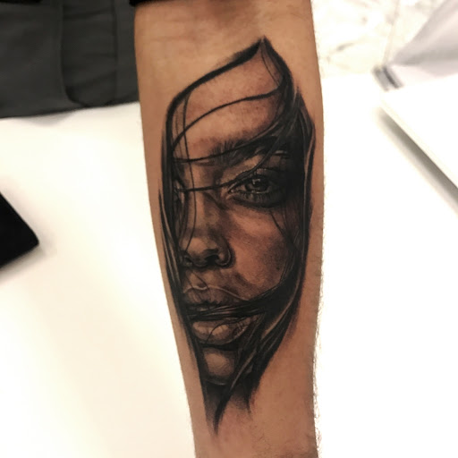 Explore piano tattoo ideas, creative tattoo ideas in Wilmington, available at PUSH Tattoo Studio