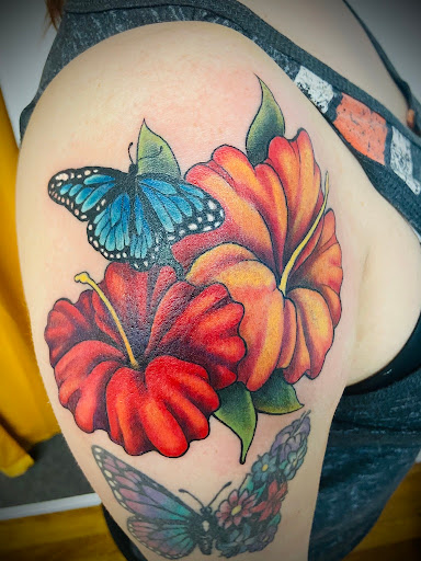 Explore simple bear tattoo ideas, creative tattoo ideas in East Providence, available at Shrine Tattoo Studio