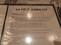 Restaurant népalais La Voie Himalaya à Lyon (le menu)