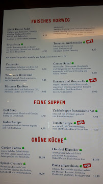 BLOCK HOUSE à Lübeck menu