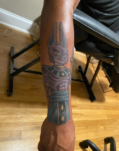 Explore mushu tattoo ideas, creative tattoo ideas in Washington, available at Moore-Stone Ink