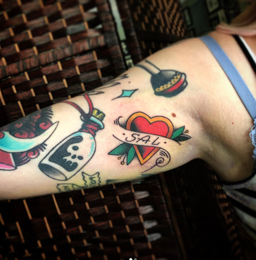 Explore ideas for tattoo sleeve theme, creative tattoo ideas in Lawrence, available at Standard Electric Tattooing