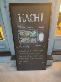 HACHI BENTO à Paris menu