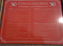 Menu / carte de Ristorante Grifone Bianco à Mantua