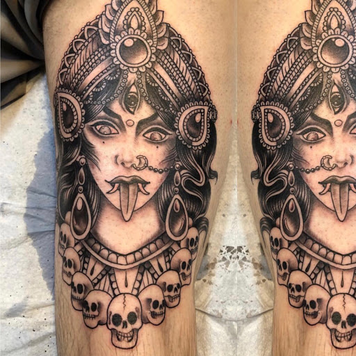 Explore black couple tattoo ideas, creative tattoo ideas in Saint Augustine, available at Ms. Deborahs Fountain of Youth Tattoo & Body Piercing