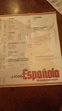 La Bodega Espanola à Weinheim menu