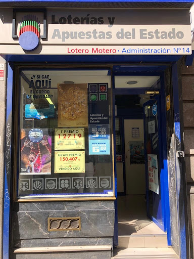 Administración de lotería n°14 (LOTERO MOTERO) en Madrid