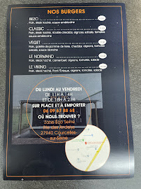 Carte du Bar à Pizz' à Courcelles-sur-Seine