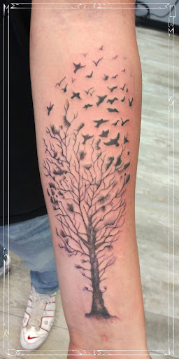 Explore tramp tattoo ideas, creative tattoo ideas in La Crosse, available at La Crosse Tattoo