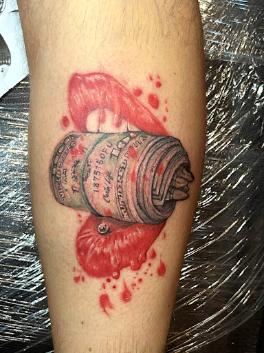 Explore angel number 444 tattoo ideas, creative tattoo ideas in Roanoke, available at RailYard INK