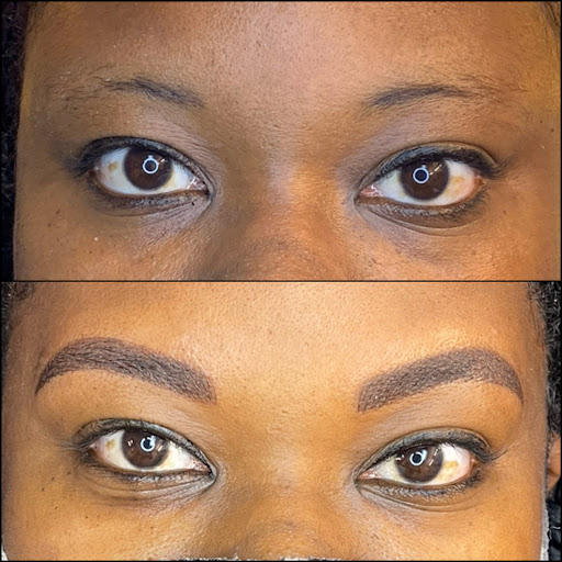 Explore strawberry shortcake tattoo ideas, creative tattoo ideas in Peoria Heights, available at BeautiFULL Brows By Jen Microblading - Permanent Makeup Wild Honey Beauty Studio