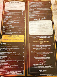 Menu / carte de Restaurant Le Castel à Chamonix-Mont-Blanc