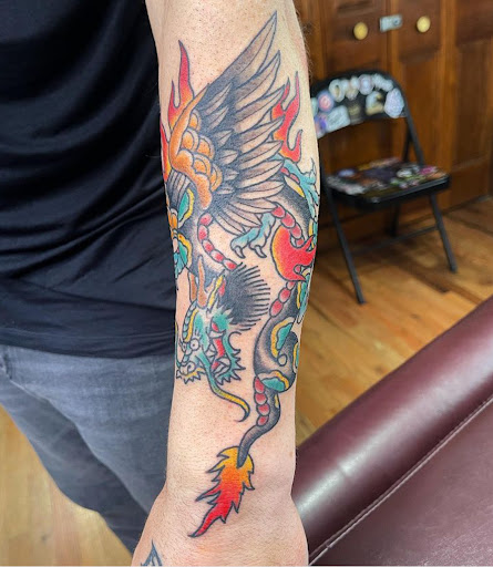 Explore simple unicorn tattoo ideas, creative tattoo ideas in Lake Villa, available at Eternal Tiger Tattoo