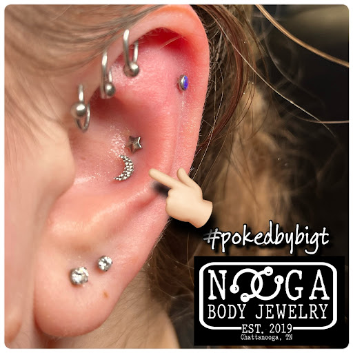 Explore black and white flower tattoo ideas, creative tattoo ideas in Chattanooga, available at Nooga Body Jewelry