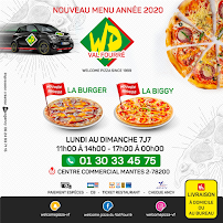Carte du Welcome Pizza Mantes à Mantes-la-Jolie