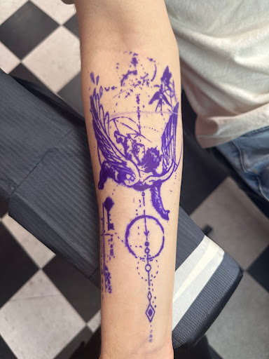 Explore greek words tattoo ideas, creative tattoo ideas in Evans Mills, available at Undeniable Ink