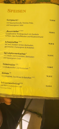 Carte du Restaurant Zur Mühle Altlandsberg à Altlandsberg