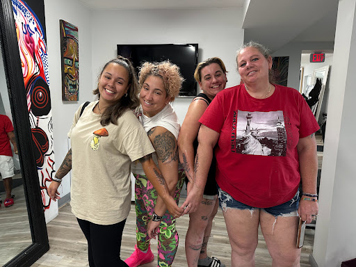 Explore drummer tattoos ideas, creative tattoo ideas in Elkins Park, available at Swagga House