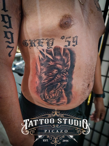 Explore fine line spine tattoo ideas, creative tattoo ideas in Palm Desert, available at Picazo Tattoo Studio