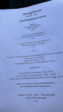 Menu du MS Glücklich am Meer GbR - Markus Siegesmund à Husum