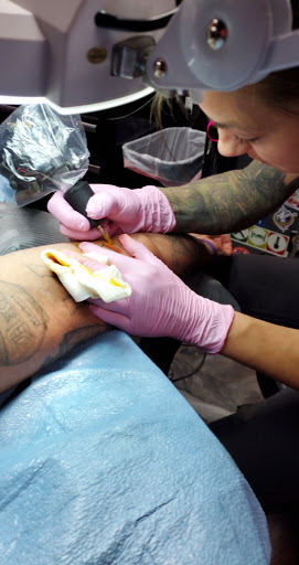 Find buck tattoo ideas for your next unique tattoo in Yucca Valley at Strata Tattoo Lab LLC