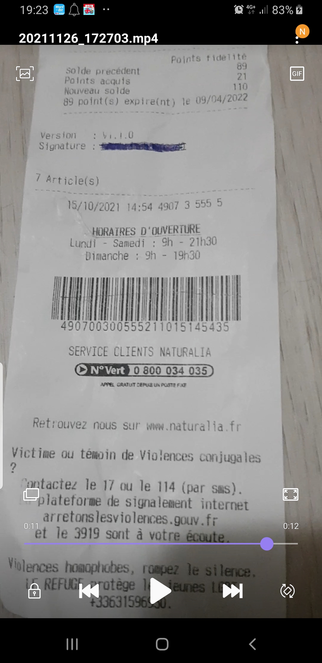 Photo n° 2 de l'avis de S. fait le 26/11/2021 à 18:07