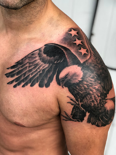 Explore his and her tattoo ideas, creative tattoo ideas in Greer, available at Inkslingers Electric Tattooing