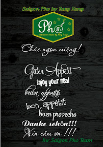 Menu / carte de Saigon Pho by Tung Xeng à Northeim