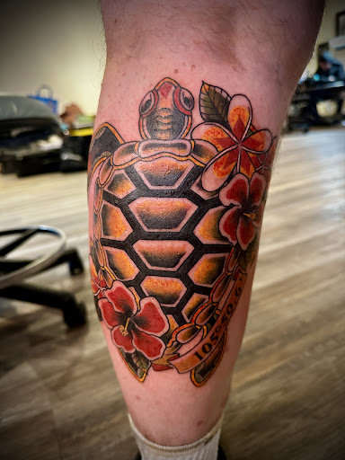 Explore lower arm sleeve tattoo ideas, creative tattoo ideas in Bemidji, available at Your Moms Tattoo Atelier, LLC