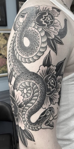 Explore 3 percenter tattoo ideas, creative tattoo ideas in Boston, available at Good Faith Tattoos