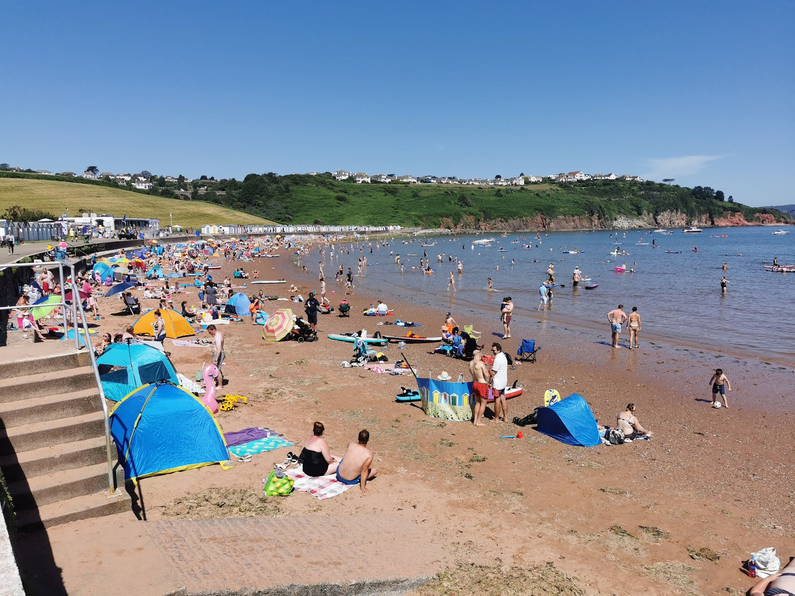Photo of Broadsands beach with brown sand surface