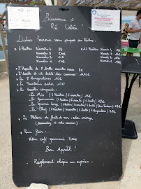 Ré Ostréa à Saint-Martin-de-Ré menu