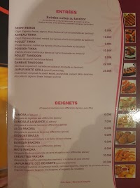 Jaipur à Montmorency menu