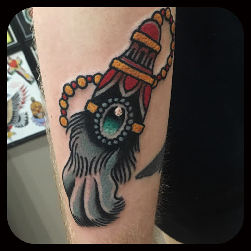 Explore hexagon tattoo ideas, creative tattoo ideas in Gloversville, available at AC Revenge Tattoo American Craft Art Services LLC