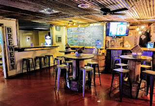 A row of beer taps