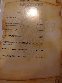 Menu du Ristorante Il Poggetto à Passo Corese